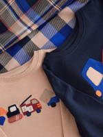 Пижама для мальчика Next K98-571, 2 шт., Тмено-синий, Бежевый