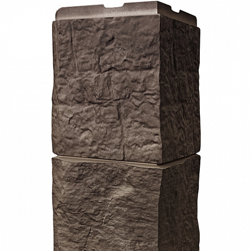 Наружный угол Блок, бежево-коричневый Fineber (Файнбир)