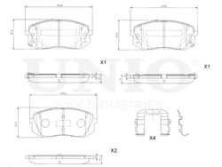 Колодки тормозные диск. передние UNIO BRP-20463