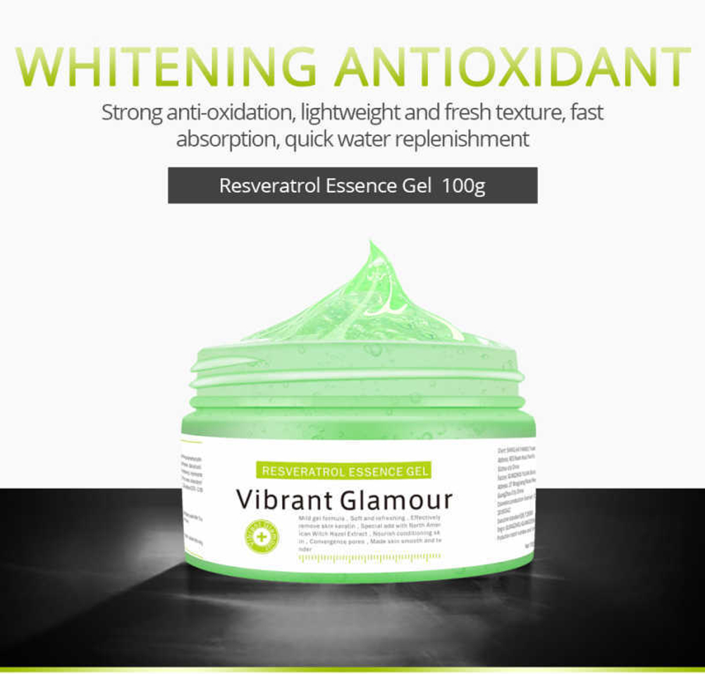 Гель для лица Vibrant Glamour Resveratrol антиоксидантный с салициловой кислотой и бетаином 100 г