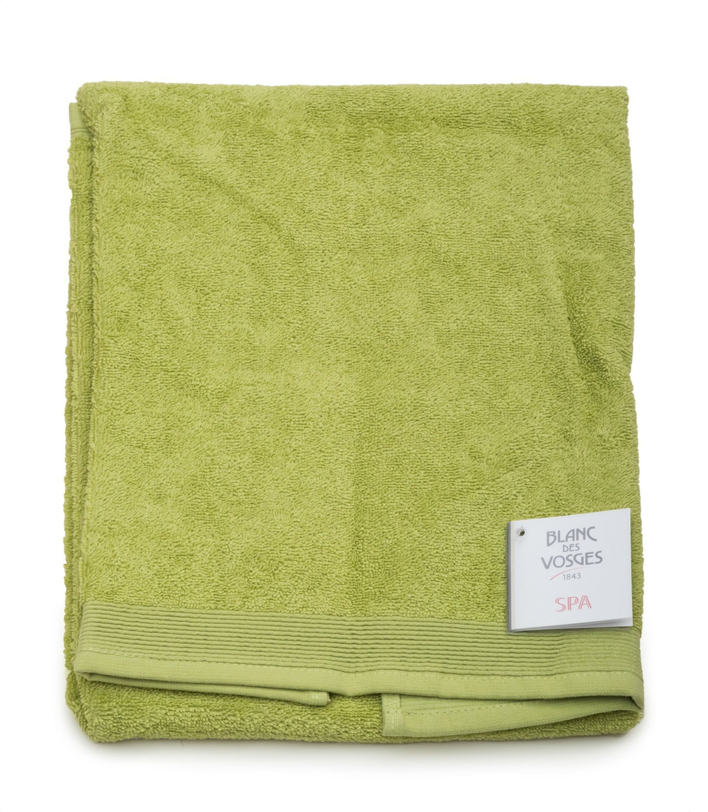 Полотенце 40х60 Blanc des Vosges Uni Lichen зеленое