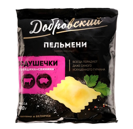 Пельмени "Добровский" Подушечки 400г. Провит