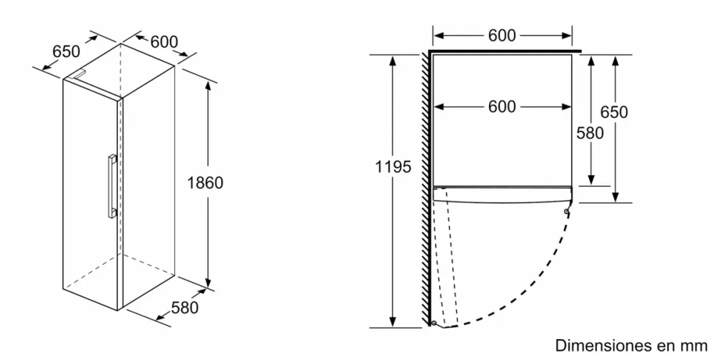 Однокамерный холодильник Bosch KSV36AWEP