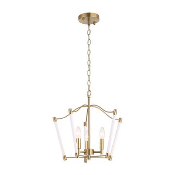 SL1406.303.03 Люстра подвесная ST-Luce Латунь/Прозрачный  E14*3 40W BRASS