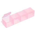 Таблетница - органайзер 4 ячейки «VOSTOKDOM», микс три цвета, 10*2.5*2см