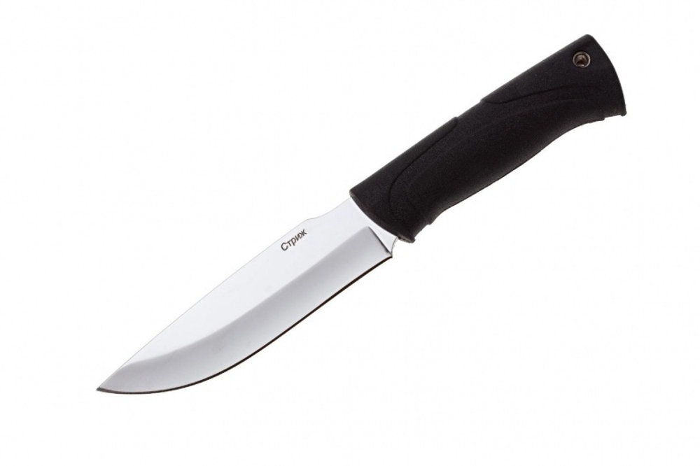 Нож "Стриж" полированный, черный