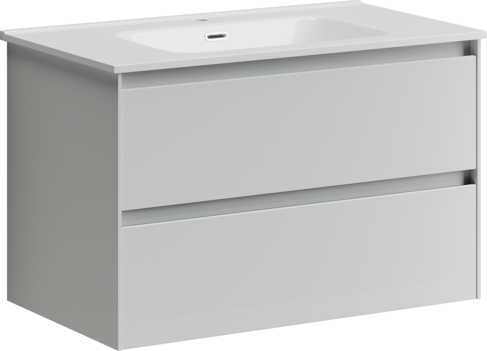Тумба с раковиной Sancos Cento, 79 см., эмаль белый, CN80W