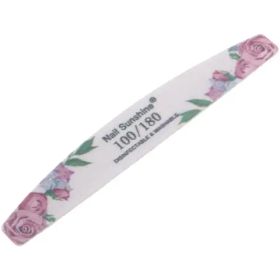 Пилка наждачная профессиональная «ТЬЕРИ», розы, 100/180грит, 2,8*17,8см (блистер Ultramarine)