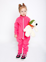 Комбинезон д/девочки флис "Льдинка-6" К-85/6 р.86, Коралловый (Ивашка)