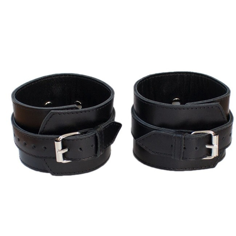 Оковы кожаные James Leg (Цвет: черный)