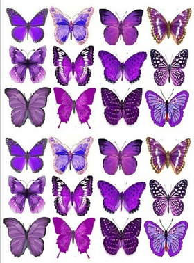 Печать на съедобной бумаге. Бабочки №2