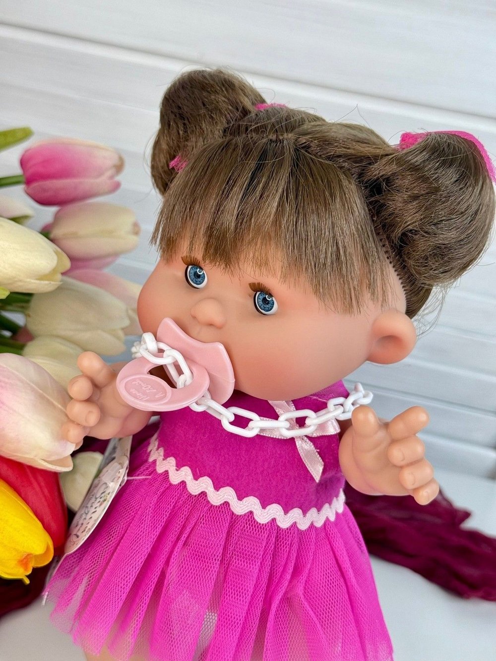 Пупс Nines 26см PEPOTE с закрывающими глазками (N804B1)