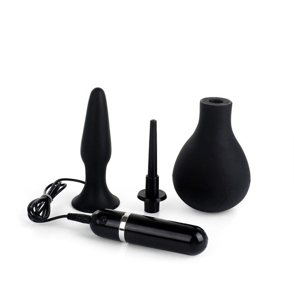 Анальный набор Advanced Anal Explorer Kit (10 режимов) (Цвет: черный)