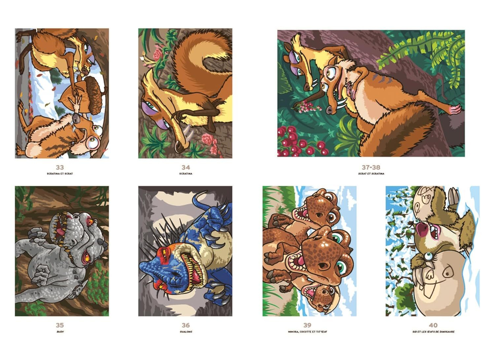 Раскраска по номерам Coloriages mysteres Disney - L'A ge de glace Ледниковый период / 9782017242154