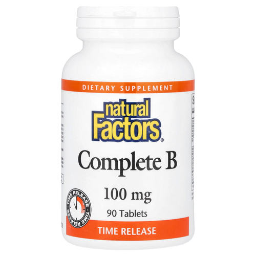 Natural Factors, Комплекс витаминов группы B, 90 таблеток
