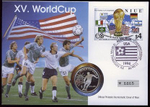 5 долларов Футбол Чемпионат мира США 1994 г. КПД 1991 г. Ниуэ Proof