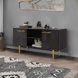 Тумба под ТВ Арт Колор leaves 117см Стайл Голд Терпкий коричневый