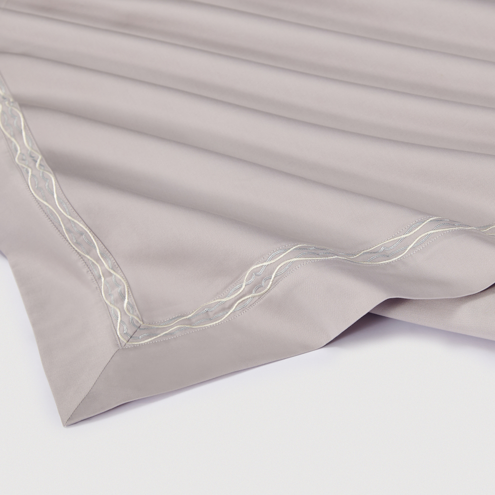 Постельное белье cемейное Сlaire&Caroll Le Fleur серый