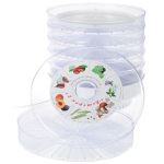 Сушилка для овощей, фруктов Ветерок-2 ЭСОФ 2-0,6, 6 поддонов, 600 Вт, прозрачная