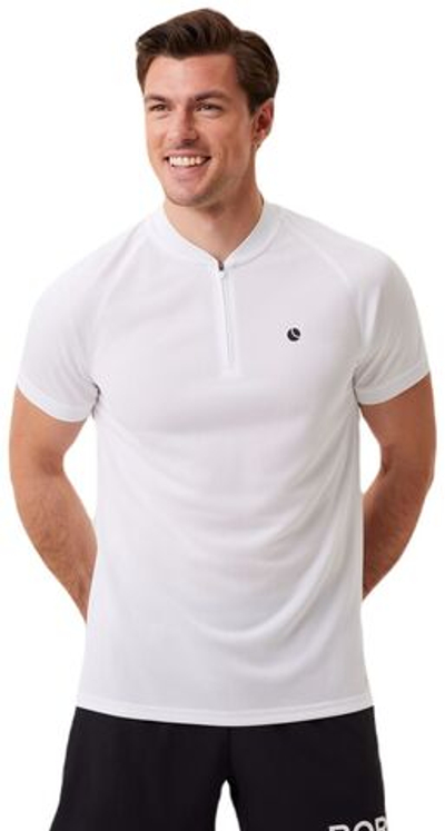 Теннисное поло Bj_rn Borg Ace Performance Zip Polo - White