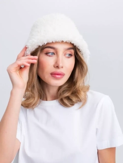 Премиальная Панама теплая из шерсти, белая, SilverFox