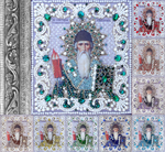 Принт-ЖС15 Ткань с нанесенной авторской схемой Святой Спиридон (Жемчужная серия) +инструкция