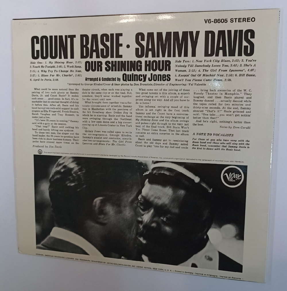 Sammy Davis Jr. & Count Basie Our Shining Hour (Germany 1965)