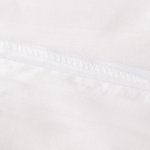 Пододеяльник Страйп Сатин Однотонный Отель белый 100% Хлопок 150x210 1x1