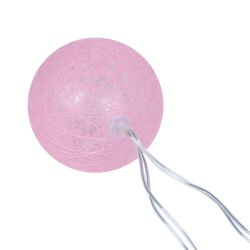 USL-S-230-PM1800 COTTON BALLS-1 Садовая гирлянда на солнечной батарее Клубки. 10 светодиодов. Теплый белый свет. 1xАА Ni-Mh аккумулятор в-к. IP44. TM Uniel