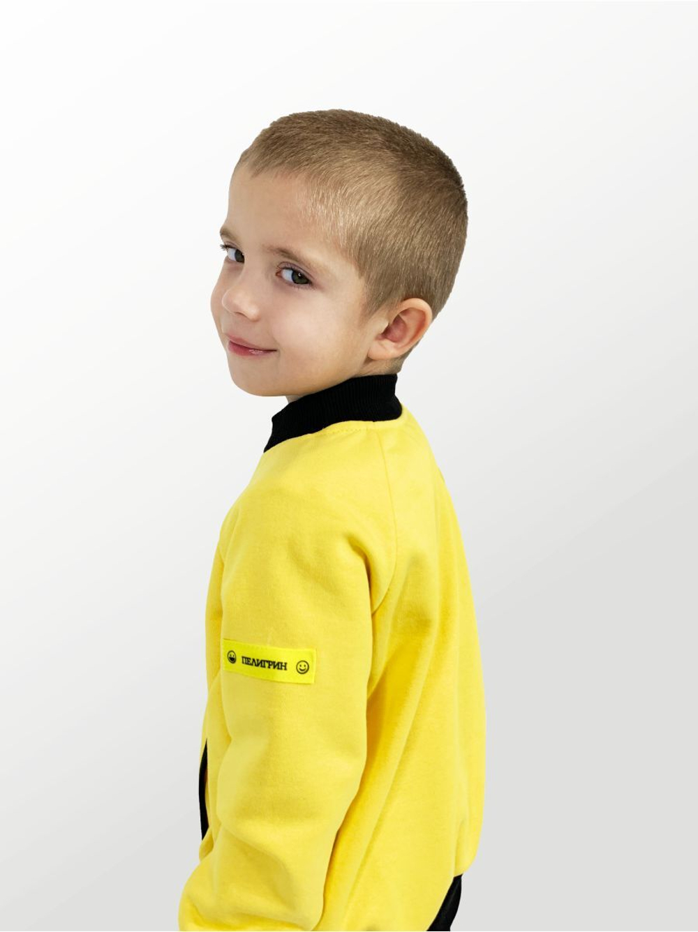 Худи для детей, модель №2, рост 98 см, желтый