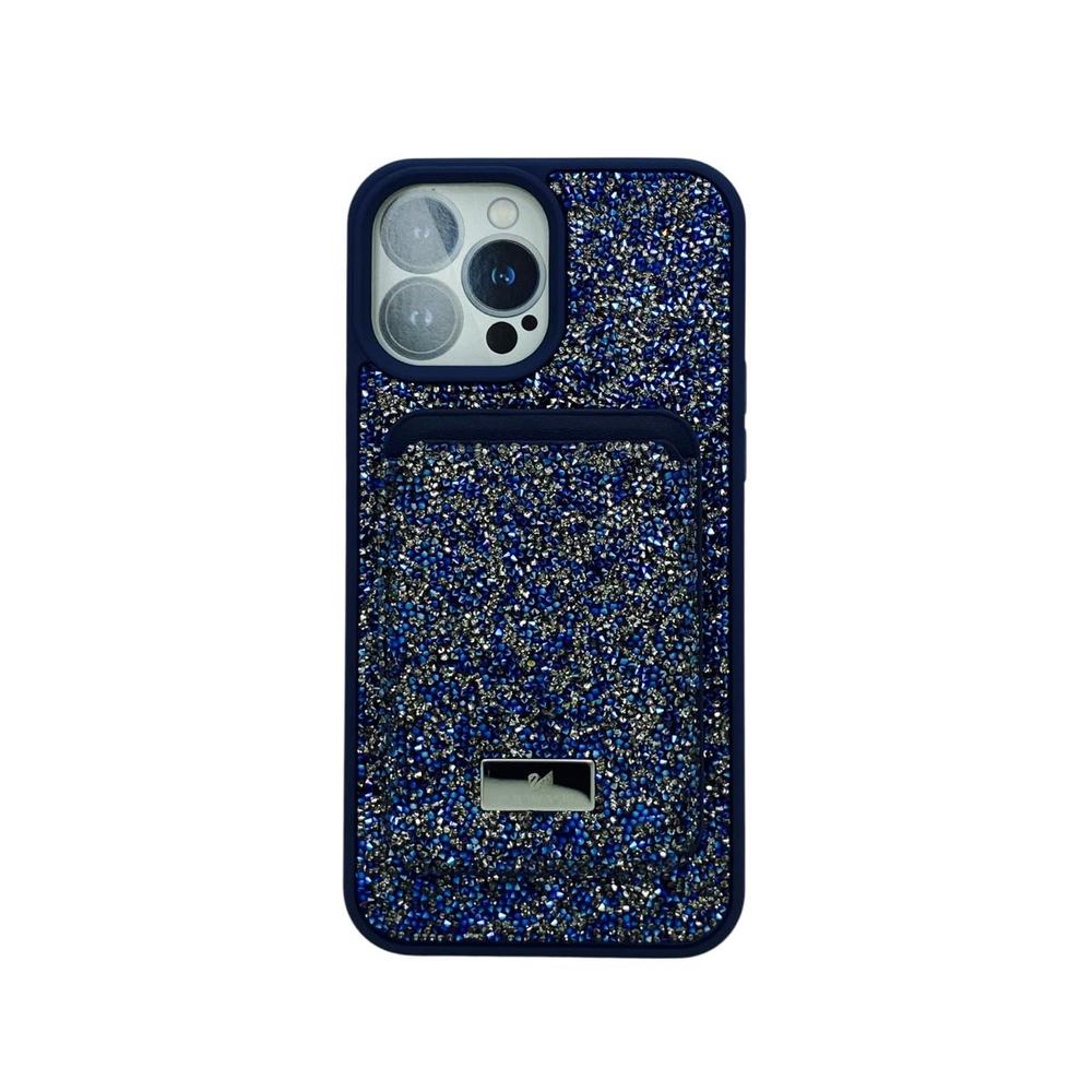 Чехол Swarovski с картхолдером для iPhone 14PRO