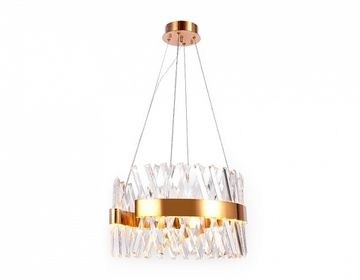 Хрустальный подвесной светодиодный светильник TR5309 GD/CL золото/прозрачный 100W D500*750 (Без ПДУ)Ambrella