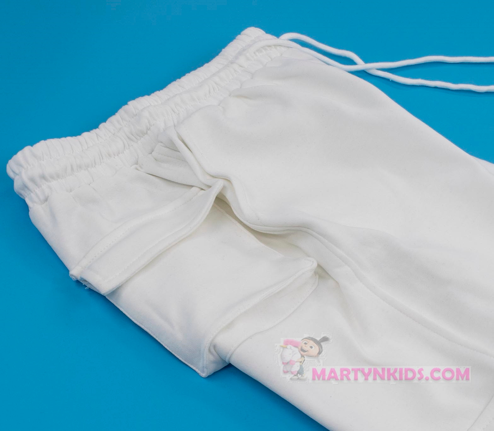 костюм бриджи карго + топик  белый  5000