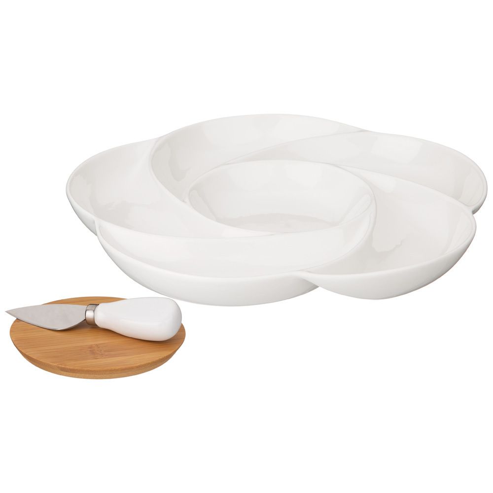 МЕНАЖНИЦА LEFARD "NATIVE" 6 СЕКЦИЙ 28*28*3 СМ, НОЖ МЕТАЛЛ. ДЛЯ СЫРА (КОР=16ШТ.)