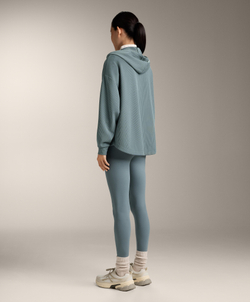 Oysho Толстовка Rib на молнии из модала с мягким прикосновением, синевато-серый