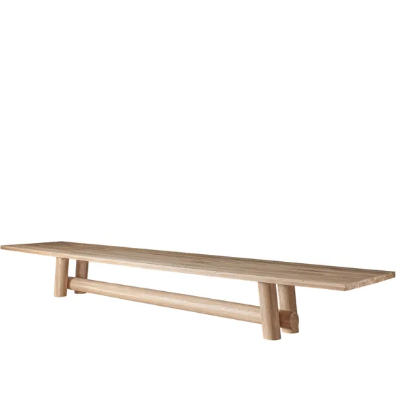 Огромный обеденный стол SULLY, 600х120 см, массив дуба