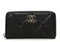 Стеганый бумажник на молнии Chanel 19 из кожи