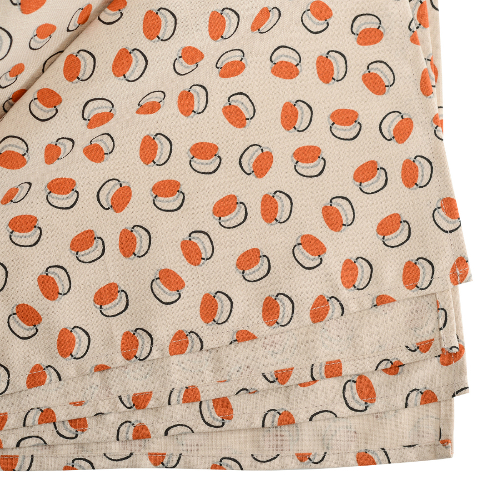 Скатерть на стол из хлопка с графичным принтом Ягоды russian north, 170х170 см