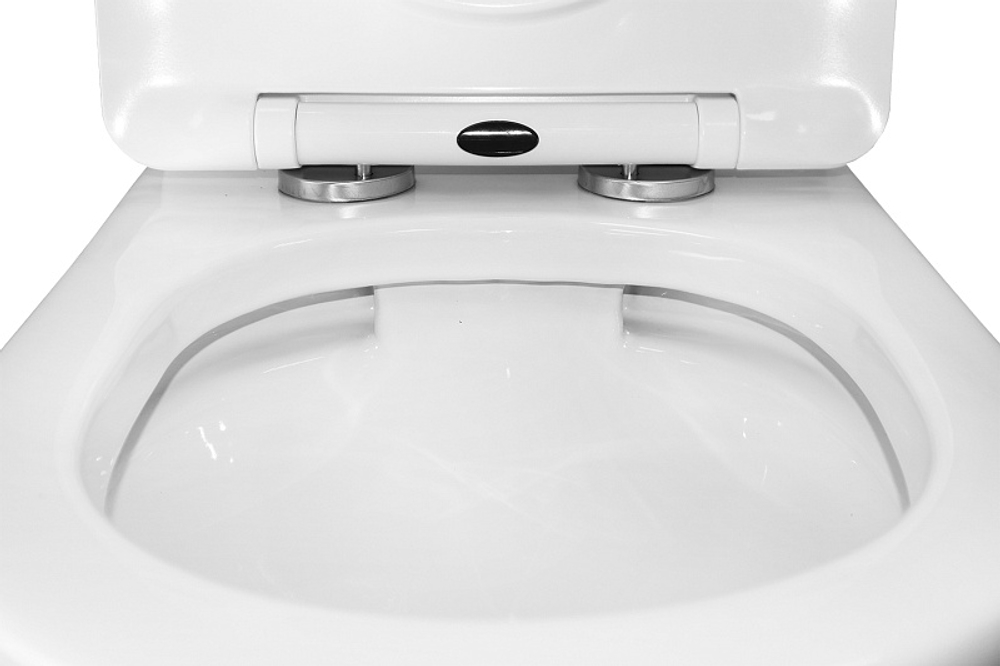 Унитаз-компакт AZARIO Ambra 645x370x815 напольный, безободковый, в комплекте сиденьем микролифт (AZ-848)