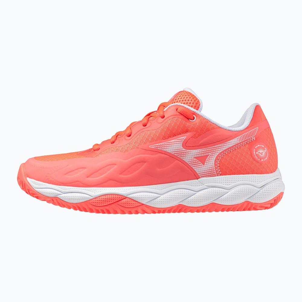 Женские Теннисные кроссовки Mizuno Wave Enforce Court CC W calypso coral/white/barely pink
