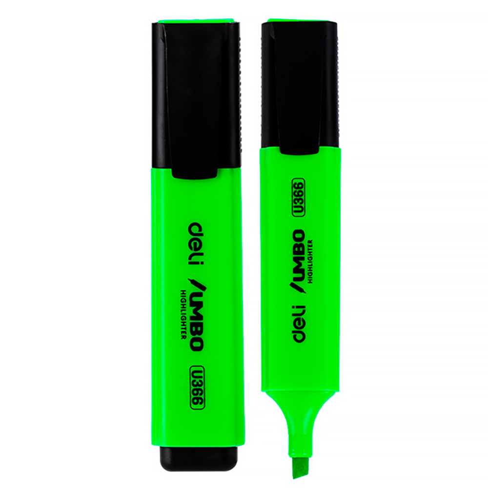 Текстовыделитель DELI "U366" 1-5 мм, зеленый