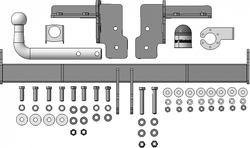 Фаркоп Motodor Subaru Outback 2015 - 2020 (оцинк. Шар) арт.92203-A