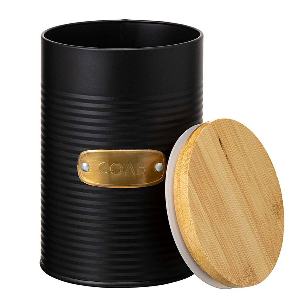 Банка для хранения соли irmel, 1,3 л, графит