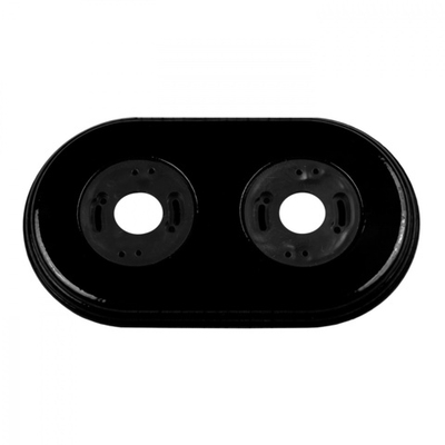 Рамка 2-х постовая, керамика, цвет черный BF2-620-03