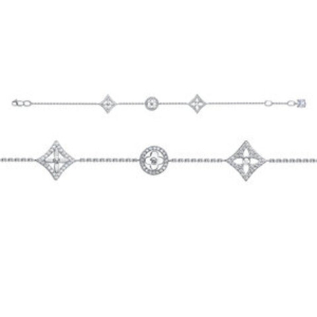 Браслет из серебра с фианитами