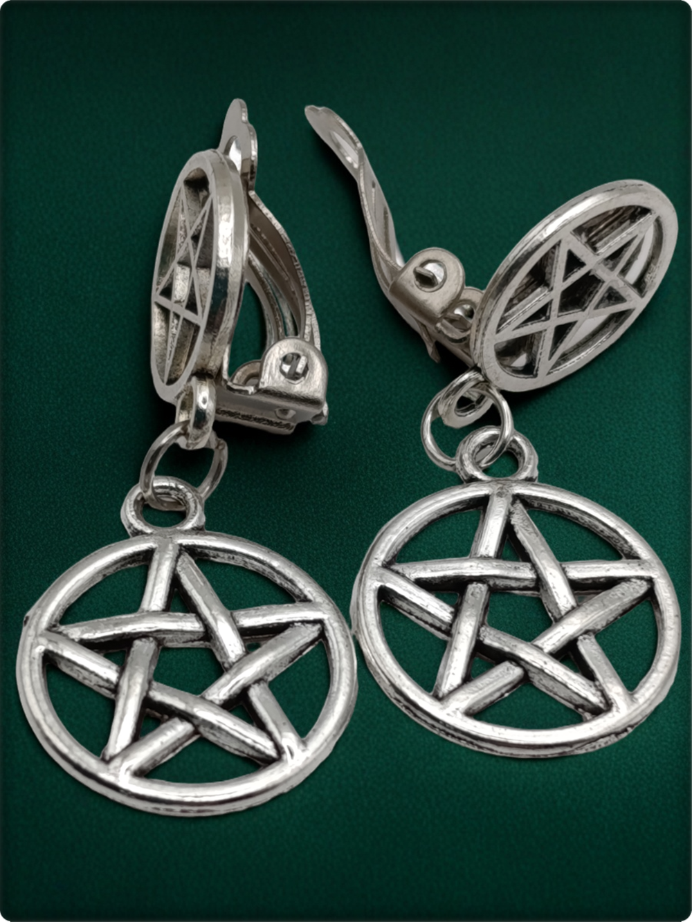 Клипсы на зажимах "Звёзды" без прокола ушей.