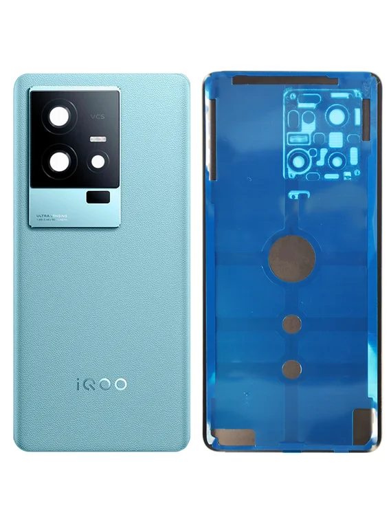 Задняя крышка для IQOO 11S синяя (Blue) со стеклом камеры
