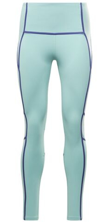 Leginsy Reebok Les Mills Colorblock - Бирюзовый