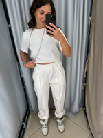 Джоггеры молочные