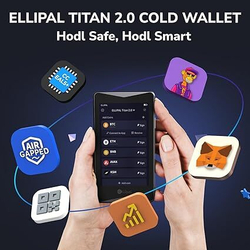 ELLIPAL Titan 2.0 — Аппаратный Криптокошелек (Cold Wallet), 100% оффлайн, с воздушным зазором (Air-Gapped) — Безопасное хранилище для 10 000+ монет, токенов и NFT